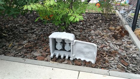 electrical box landscaping ideas|waterproof outdoor electrical outlet box.